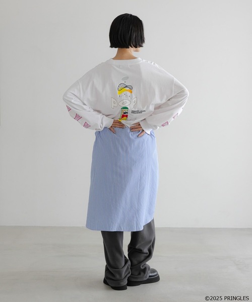 LOWRYS FARM(ローリーズファーム)の「【LFM(U)】PRINGLES/PTTLS 589264(Tシャツ/カットソー・メンズ・ホワイト/ブラック・MEDIUM/LARGE)」の17枚目の写真