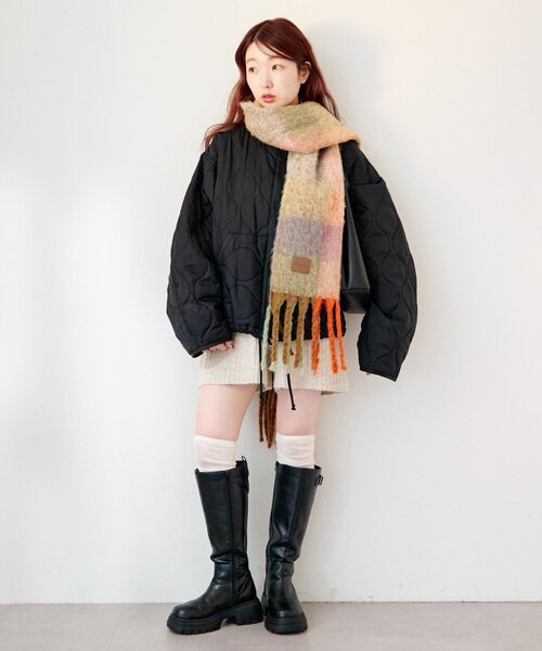 セール】【リバーシブル】キルティングミドルジャケット（ブルゾン