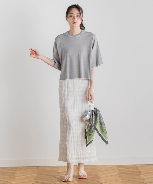 Droite lautreamont / ドロワットロートレアモン ワイドTニット≪手洗い可能≫ ワイドTニット≪手洗い可能≫ | Droite lautreamont（ドロワット