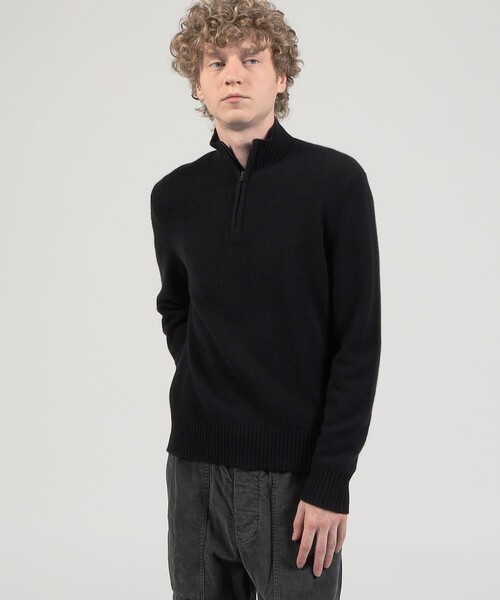 セール】リサイクルカシミヤ ハーフジッププルオーバー MRBC3719
