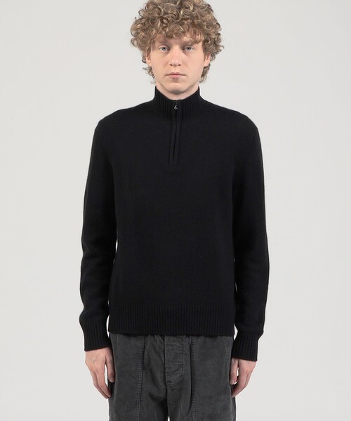 セール】リサイクルカシミヤ ハーフジッププルオーバー MRBC3719