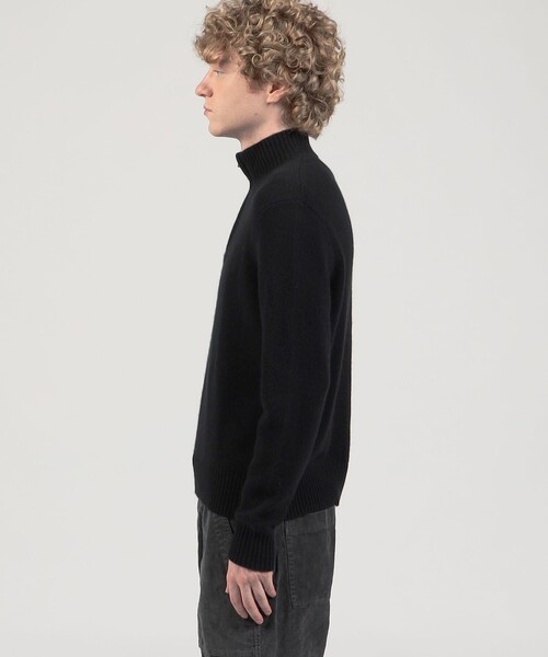 セール】リサイクルカシミヤ ハーフジッププルオーバー MRBC3719