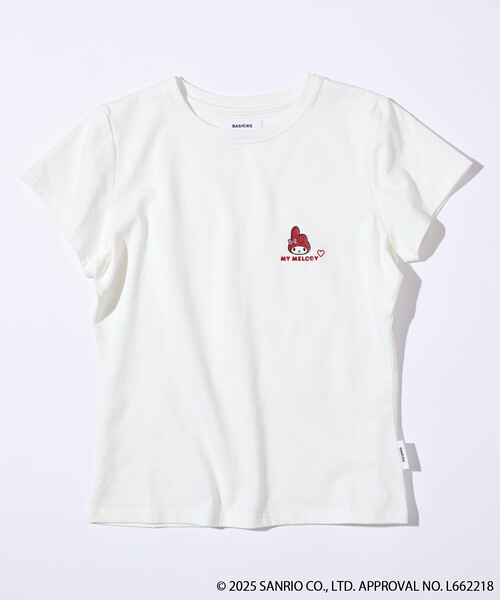 BASICKS(ベイシックス)の「BASICKS × SANRIO × Firsthand/ベイシックス × サンリオ × ファーストハンド x <My Melody><Kuromi> CONPACT PRINT TEE(Tシャツ/カットソー・レディース・ブラック/ホワイト・FREE)」の13枚目の写真