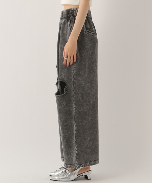 Heather（ヘザー）の「ダメージスウェットパンツ　586832（スウェットパンツ・レディース・スミクロ/グレー系その他/グレー・FREE）」の14枚目の写真