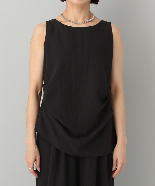 A part by（アパートバイ）の「サイドタックノースリセットアップ（パンツドレス・レディース・ライトベージュ/ブラック/ベージュ・FREE）」の13枚目の写真