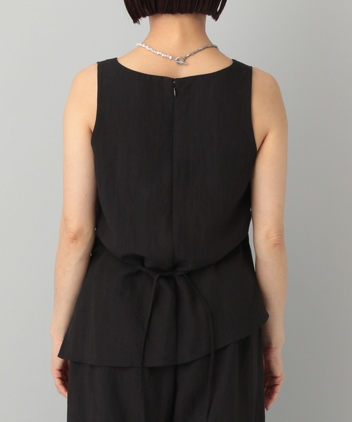 A part by（アパートバイ）の「サイドタックノースリセットアップ（パンツドレス・レディース・ライトベージュ/ブラック/ベージュ・FREE）」の15枚目の写真