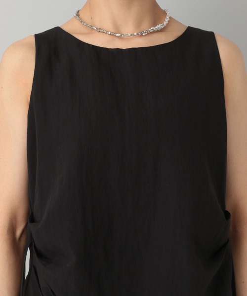 A part by（アパートバイ）の「サイドタックノースリセットアップ（パンツドレス・レディース・ライトベージュ/ブラック/ベージュ・FREE）」の17枚目の写真