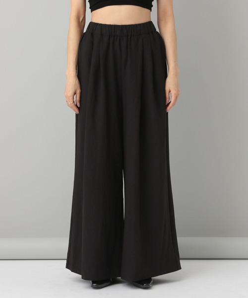 A part by（アパートバイ）の「サイドタックノースリセットアップ（パンツドレス・レディース・ライトベージュ/ブラック/ベージュ・FREE）」の19枚目の写真