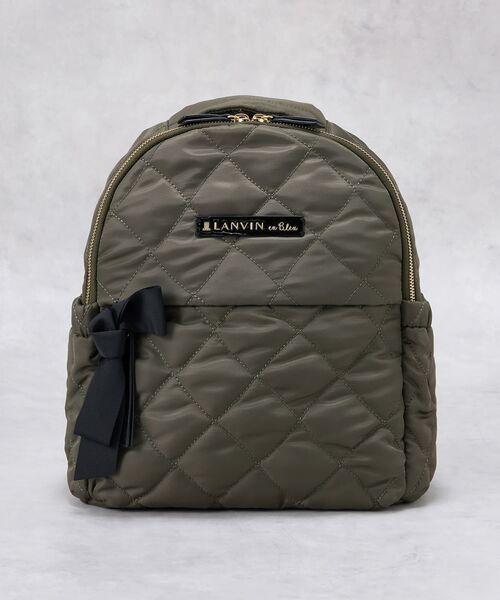 LANVIN en Bleu（ランバンオンブルー）の「オルセー　パデッドリュック（トートバッグ・レディース・チャコールグレー・FREE）」の3枚目の写真