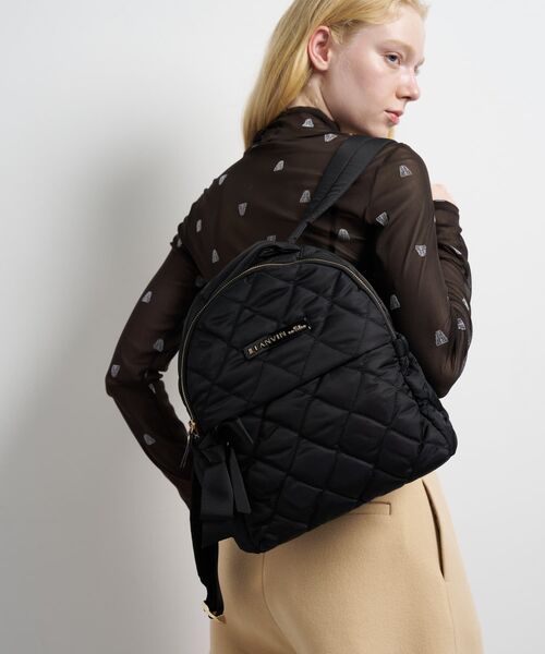 LANVIN en Bleu（ランバンオンブルー）の「オルセー　パデッドリュック（トートバッグ・レディース・チャコールグレー・FREE）」の14枚目の写真