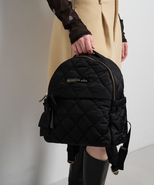 LANVIN en Bleu（ランバンオンブルー）の「オルセー　パデッドリュック（トートバッグ・レディース・チャコールグレー・FREE）」の15枚目の写真
