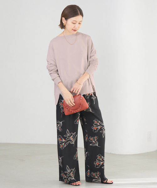 IENA（イエナ）の「ブラックフラワーパンツ（その他パンツ・レディース・ブラック系その他・36/38）」の4枚目の写真