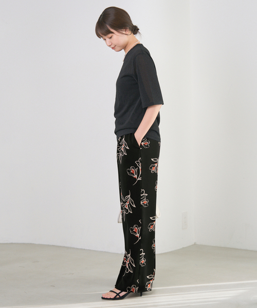IENA（イエナ）の「ブラックフラワーパンツ（その他パンツ・レディース・ブラック系その他・36/38）」の19枚目の写真