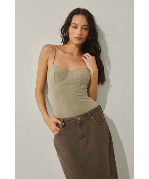 ALEXIA STAM（アリシアスタン）の「Terry Cloth Bodysuit /パイルボディースーツ（その他トップス・レディース・ネイビー/ベージュ/ブラウン・M/S/L）」の21枚目の写真