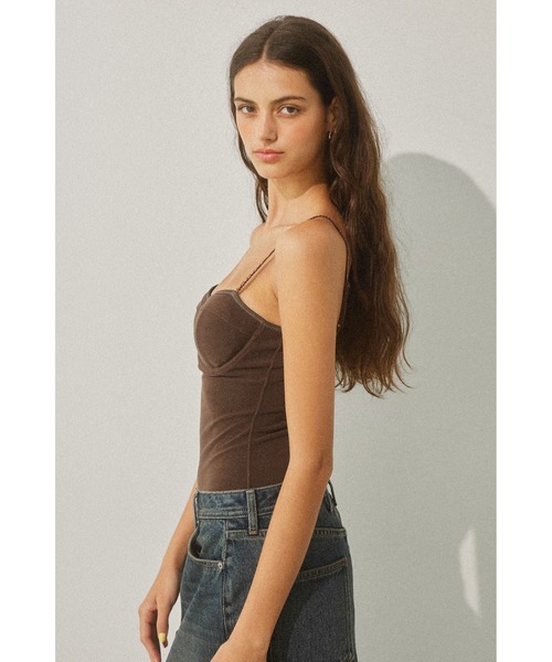 ALEXIA STAM（アリシアスタン）の「Terry Cloth Bodysuit /パイルボディースーツ（その他トップス・レディース・ネイビー/ベージュ/ブラウン・M/S/L）」の14枚目の写真