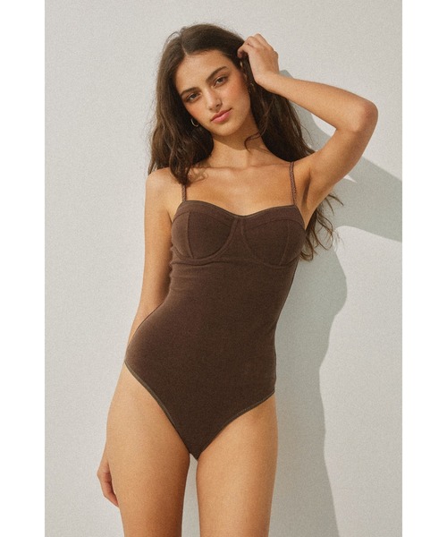 ALEXIA STAM（アリシアスタン）の「Terry Cloth Bodysuit /パイルボディースーツ（その他トップス・レディース・ネイビー/ベージュ/ブラウン・M/S/L）」の16枚目の写真