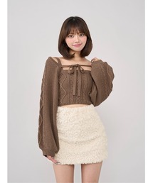 ぽっこBackSatinN/SP/O茶色トップス BackSatinN/SP/O茶色トップス