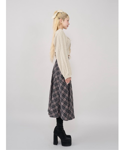 ケーブルショートニットアンサンブル（アンサンブル）｜Darich