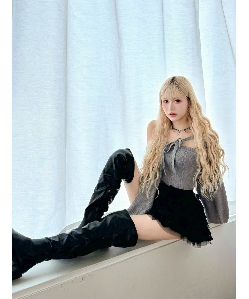 ケーブルショートニットアンサンブル（アンサンブル）｜Darich