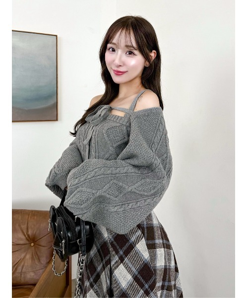 Darich ダーリッチ ケーブルショートニットアンサンブル 新品タグ付き ケーブルショートニットアンサンブル（アンサンブル）｜Darich