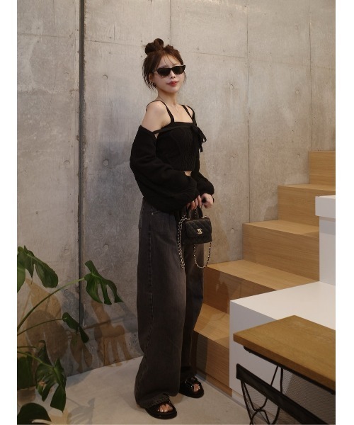 ケーブルショートニットアンサンブル（アンサンブル）｜Darich