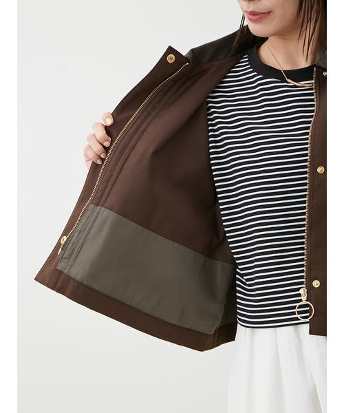 新品タグ付 Mila Owen ショートテントシルエットハンティングジャケット ショートテントシルエットハンティングジャケット（ミリタリー