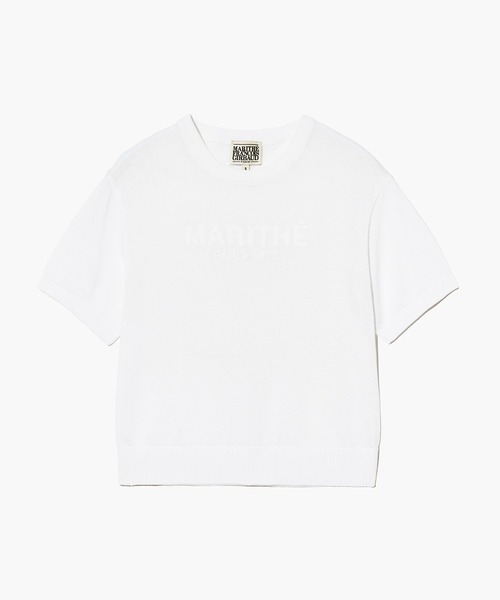 MARITHE + FRANCOIS GIRBAUD(マリテフランソワジルボー)の「W SEE THROUGH HALF KNIT(ニット/セーター・レディース・White/Black・SMALL/MEDIUM)」の8枚目の写真