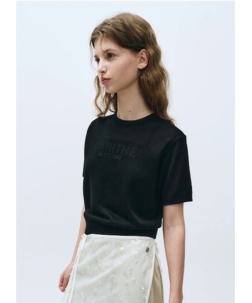 MARITHE + FRANCOIS GIRBAUD(マリテフランソワジルボー)の「W SEE THROUGH HALF KNIT(ニット/セーター・レディース・White/Black・SMALL/MEDIUM)」の12枚目の写真
