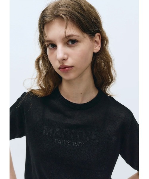 MARITHE + FRANCOIS GIRBAUD(マリテフランソワジルボー)の「W SEE THROUGH HALF KNIT(ニット/セーター・レディース・White/Black・SMALL/MEDIUM)」の13枚目の写真