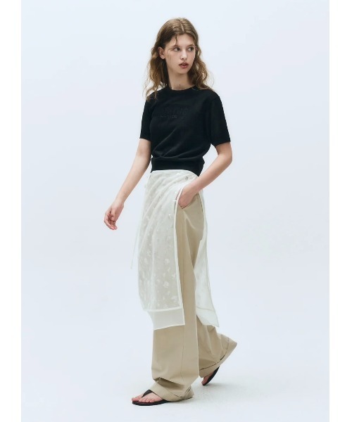 MARITHE + FRANCOIS GIRBAUD(マリテフランソワジルボー)の「W SEE THROUGH HALF KNIT(ニット/セーター・レディース・White/Black・SMALL/MEDIUM)」の15枚目の写真