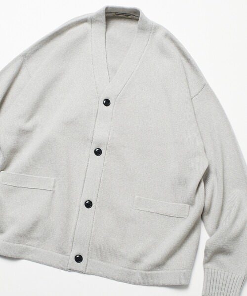 FREAK'S STORE（フリークスストア）の「限定展開 Relax Fit リラックスフィット イージーケア ウォッシャブル Vネックカーディガン（カーディガン/ボレロ・メンズ・ネイビー/ブラック/グレー/チャコールグレー/ブラウン・LARGE/MEDIUM/SMALL）」の7枚目の写真