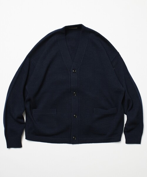 FREAK'S STORE（フリークスストア）の「限定展開 Relax Fit リラックスフィット イージーケア ウォッシャブル Vネックカーディガン（カーディガン/ボレロ・メンズ・ネイビー/ブラック/グレー/チャコールグレー/ブラウン・LARGE/MEDIUM/SMALL）」の18枚目の写真