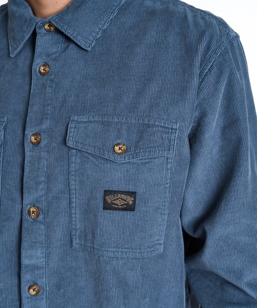 BILLABONG(ビラボン)の「BILLABONG メンズ 24A051502-BONG DAYS LS 長袖シャツ 【2025年秋冬モデル】/ビラボン胸ポケットワンポイントコーデュロイ長袖シャツ(シャツ/ブラウス・メンズ・ブルー系その他・MEDIUM/LARGE/X-LARGE)」の4枚目の写真