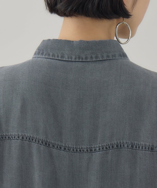 Paradise Picnic（パラダイスピクニック）の「ROSIEE テンセルデニムワンピース（ワンピース・レディース・ブルー/ブラック・FREE）」の3枚目の写真