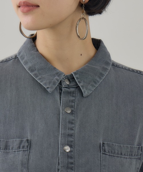 Paradise Picnic（パラダイスピクニック）の「ROSIEE テンセルデニムワンピース（ワンピース・レディース・ブルー/ブラック・FREE）」の6枚目の写真