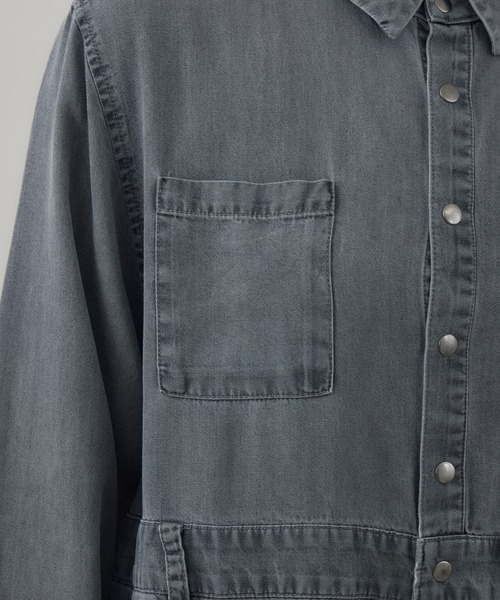 Paradise Picnic（パラダイスピクニック）の「ROSIEE テンセルデニムワンピース（ワンピース・レディース・ブルー/ブラック・FREE）」の7枚目の写真