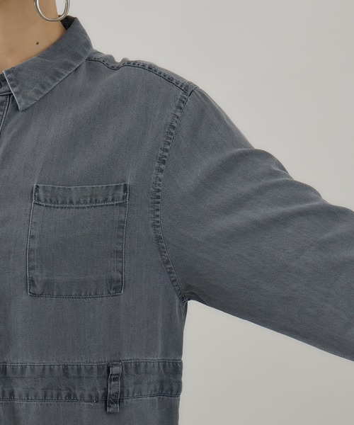 Paradise Picnic（パラダイスピクニック）の「ROSIEE テンセルデニムワンピース（ワンピース・レディース・ブルー/ブラック・FREE）」の8枚目の写真