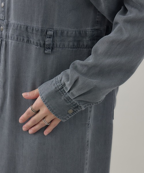 Paradise Picnic（パラダイスピクニック）の「ROSIEE テンセルデニムワンピース（ワンピース・レディース・ブルー/ブラック・FREE）」の9枚目の写真