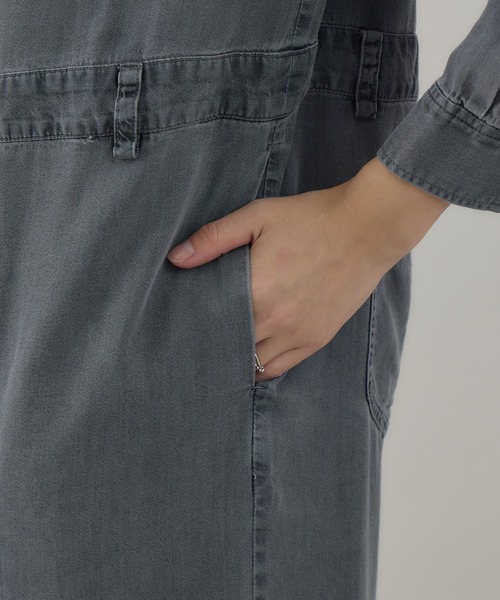 Paradise Picnic（パラダイスピクニック）の「ROSIEE テンセルデニムワンピース（ワンピース・レディース・ブルー/ブラック・FREE）」の10枚目の写真