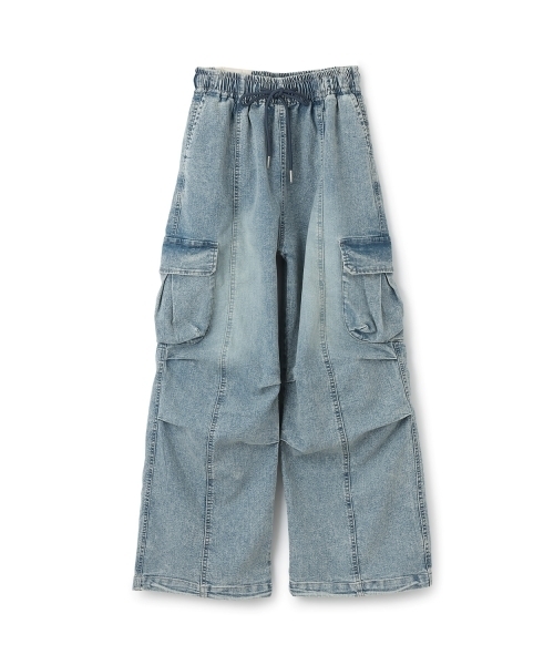 LTXC】【速乾】【ストレッチ】デニムカーゴパンツ（デニムパンツ