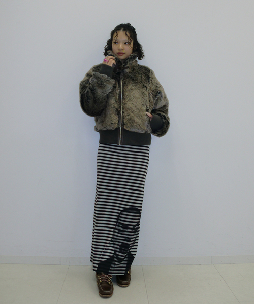 ボーダープリントスカート（スカート）｜Oriens JOURNAL