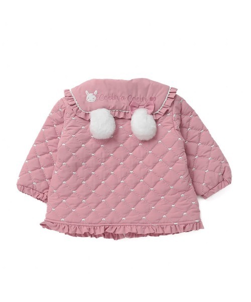 coeur a coeur（クーラクール）の「coeur a coeur キルトジャケット（その他アウター・キッズ・アイボリー/ピンク・120cm/110cm/100cm/90cm）」の6枚目の写真