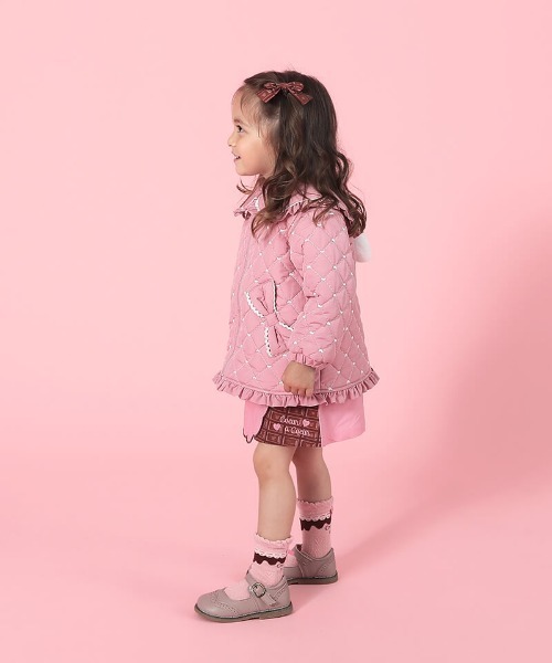 coeur a coeur（クーラクール）の「coeur a coeur キルトジャケット（その他アウター・キッズ・アイボリー/ピンク・120cm/110cm/100cm/90cm）」の11枚目の写真