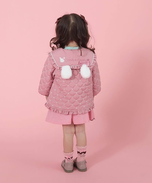 coeur a coeur（クーラクール）の「coeur a coeur キルトジャケット（その他アウター・キッズ・アイボリー/ピンク・120cm/110cm/100cm/90cm）」の12枚目の写真