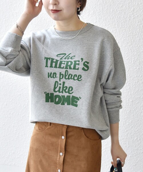 SHIPS any（シップス エニィ）の「【SHIPS any別注】THE KNiTS:〈洗濯機可能〉ロゴ プリント スウェット（スウェット・レディース・ナチュラル/グレー/ブラウン・ONE SIZE）」の20枚目の写真