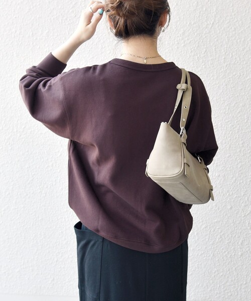 SHIPS any（シップス エニィ）の「【SHIPS any別注】THE KNiTS:〈洗濯機可能〉ロゴ プリント スウェット（スウェット・レディース・ナチュラル/グレー/ブラウン・ONE SIZE）」の10枚目の写真