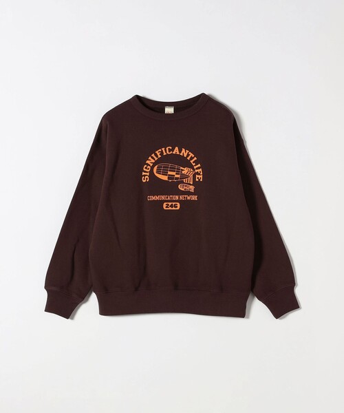 SHIPS any別注】THE KNiTS:〈洗濯機可能〉ロゴ プリント スウェット