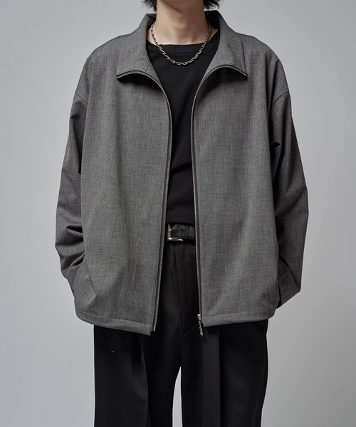 Lui's(ルイス)の「FINE ロングスリーブZIPシャツ(シャツ/ブラウス・メンズ・ブラウン/チャコールグレー/ブラック・S)」の2枚目の写真