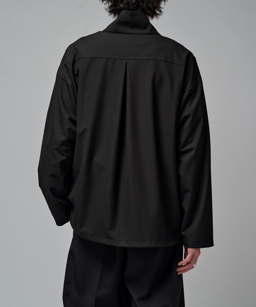 Lui's(ルイス)の「FINE ロングスリーブZIPシャツ(シャツ/ブラウス・メンズ・ブラウン/チャコールグレー/ブラック・S)」の6枚目の写真