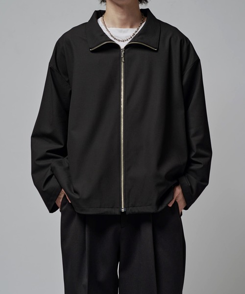 Lui's(ルイス)の「FINE ロングスリーブZIPシャツ(シャツ/ブラウス・メンズ・ブラウン/チャコールグレー/ブラック・S)」の7枚目の写真